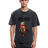Tokyosol Funny Bird Nerd Washed T Shirt