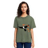 Tokyosol Japanese Inspired Bird Washed T Shirt
