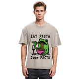 Tokyosol Eat Pasta Jump Fasta Washed T Shirt
