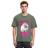 Tokyosol Ponder Raccoon Washed T Shirt