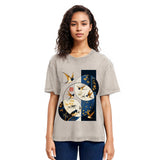 Tokyosol Swallows Among The Bamboo Washed T Shirt