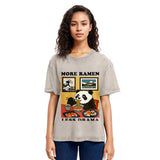 Tokyosol More Ramen Less Drama Panda Washed T-Shirt