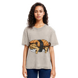 Tokyosol Nigiri Sushi With Cat Filling Washed T Shirt