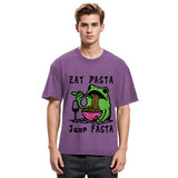 Tokyosol Eat Pasta Jump Fasta Washed T Shirt