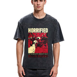 Tokyosol Horrified Pigeon Vintage Washed T Shirt