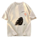 Tokyosol Crow And Reeds Washed T Shirt