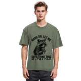 Tokyosol Overthink Raccoon Back Washed T Shirt