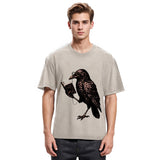 Tokyosol Vintage Raven Book Washed T Shirt