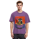 Tokyosol Ramen Lover Raccoon Jean T Shirt