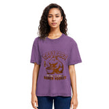 Tokyosol Retro Capybara Eating Ramen Washed T Shirt