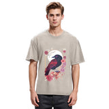 Tokyosol Goth Raven Moon Washed T Shirt