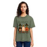 Tokyosol Funny Goose Halloween Washed T Shirt