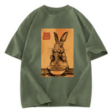 Tokyosol Ramen Lover Rabbit Washed T Shirt