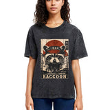 Tokyosol Raccoon Commando Vintage Washed T Shirt