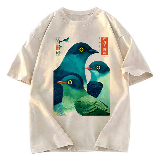 Tokyosol Petrels Of The Painted Sea Washed T Shirt