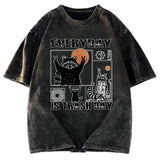 Tokyosol Everyday Is Trash Day Washed T Shirt