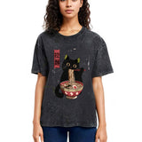 Tokyosol Vintage Japanese Cat Washed T-Shirt