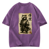 Tokyosol Samurai Raccoon Washed T Shirt