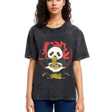 Tokyosol Retro Panda Ramen Washed T Shirt