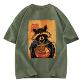 Tokyosol Ramen Obsessed Raccoon Washed T Shirt