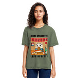 Tokyosol More Spaghetti Less Upsetti Hamster Washed T Shirt