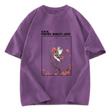 Tokyosol Japanese Ink Painting Washed T Shirt