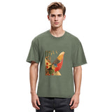 Tokyosol Golden Pheasant In The Snow Washed T Shirt