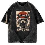Tokyosol Raccoon Commando Vintage Washed T Shirt