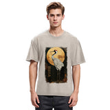 Tokyosol Vintage Japanese Crane Kanji Washed T Shirt