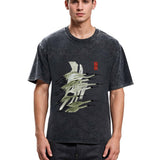 Tokyosol Flock Of Cranes In Flight Washed T Shirt