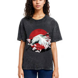Tokyosol Japanese Crane Tsuru Washed T Shirt