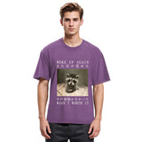 Tokyosol Raccoon Woke Up Again Washed T Shirt
