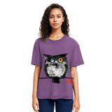 Tokyosol Wink Owl Washed T Shirt