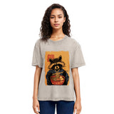 Tokyosol Ramen Obsessed Raccoon Washed T Shirt