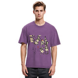 Tokyosol Japanese Bird And Wood Painting Washed T Shirt