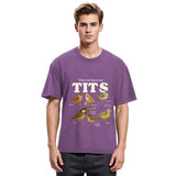 Tokyosol Stop Staring At My Tits Meme Bird Washed T Shirt