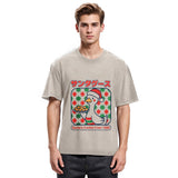 Tokyosol Kawaii Christmas Goose Washed T Shirt