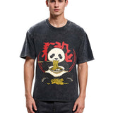 Tokyosol Retro Panda Ramen Washed T Shirt
