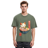 Tokyosol Neko Ramen Washed T Shirt