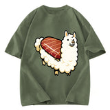 Tokyosol Alpaca Sushi Washed T Shirt