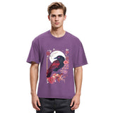 Tokyosol Goth Raven Moon Washed T Shirt