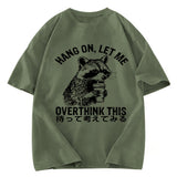 Tokyosol Overthink Raccoon Washed T Shirt