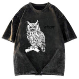 Tokyosol Who Whom Judging Owl Washed T Shirt