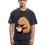 Tokyosol Ramen Lover Capybara Washed T Shirt