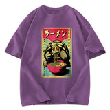Tokyosol Turtle Eating Ramen Washed T Shirt