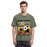 Tokyosol More Ramen Less Drama Panda Washed T-Shirt
