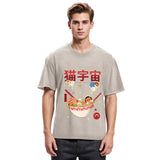 Tokyosol Neko Space Ramen Adventures Washed T Shirt