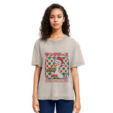 Tokyosol Kawaii Christmas Goose Washed T Shirt