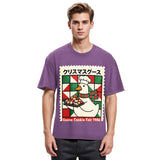 Tokyosol Funny Goose Christmas Washed T Shirt