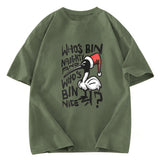 Tokyosol Christmas Bin Chicken Washed T Shirt